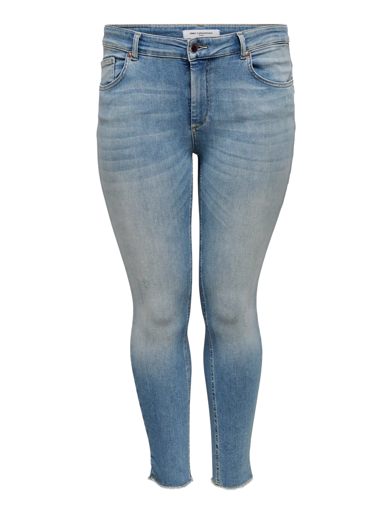 ONLY Carmakoma CARWILLY REG ANK SK JEANS REA1467 - Tøj - LIGHT BLUE DENIM / blue