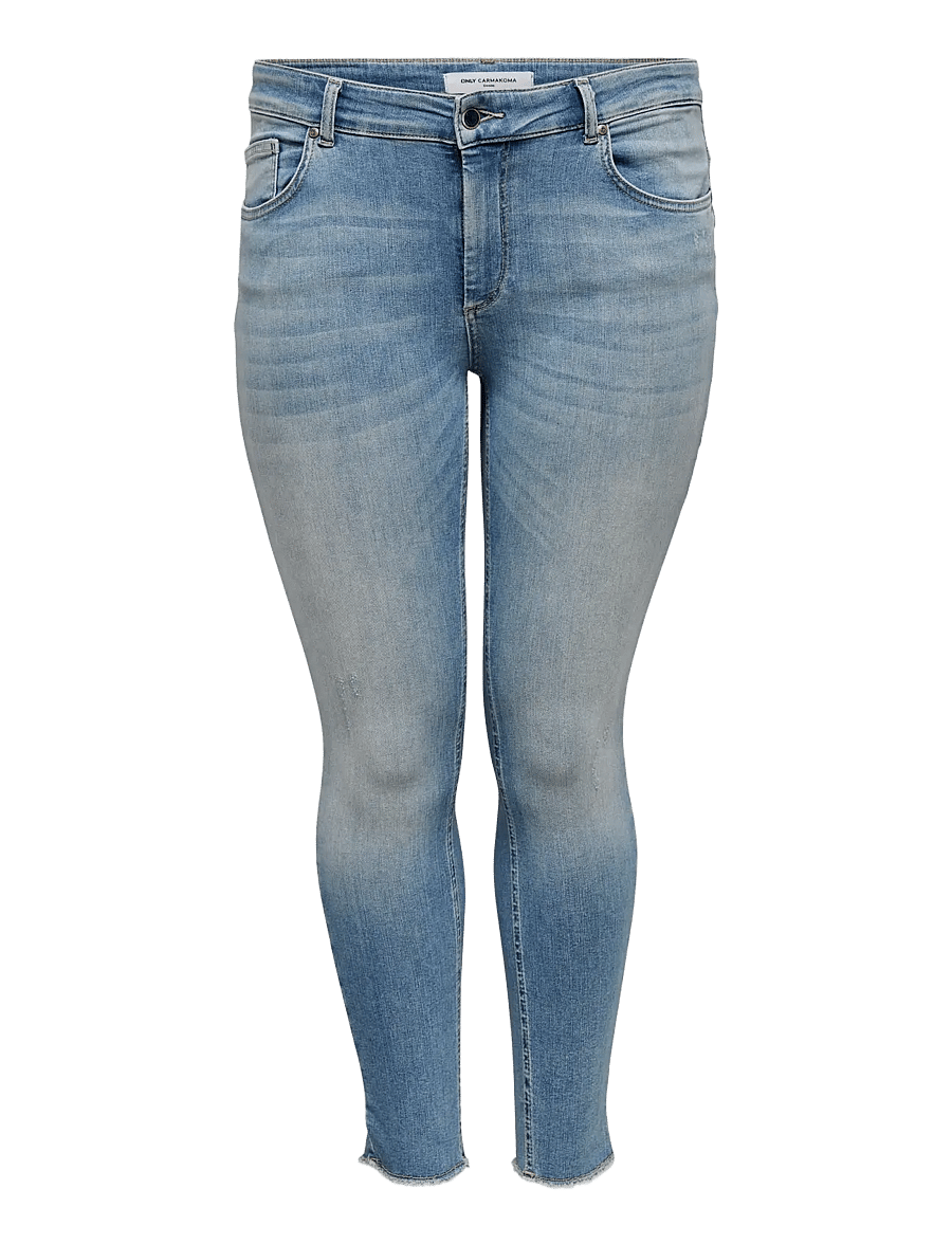 ONLY Carmakoma - CARWILLY REG ANK SK JEANS REA1467 - skinny jeans - light blue denim - 1