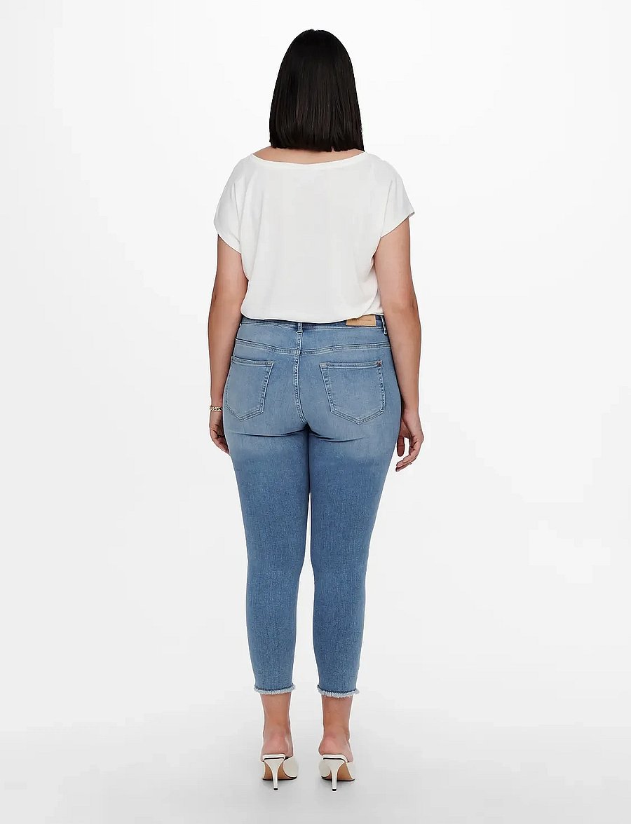 ONLY Carmakoma - CARWILLY REG ANK SK JEANS REA1467 - skinny jeans - light blue denim - 3