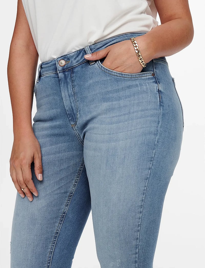 ONLY Carmakoma - CARWILLY REG ANK SK JEANS REA1467 - skinny jeans - light blue denim - 5