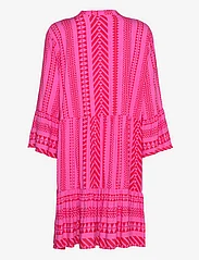 ONLY Carmakoma - CARMARRAKESH LIFE 3/4 TUNIC DRESS AOP - mažiausios kainos - super pink - 1
