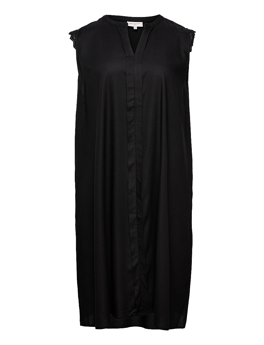 ONLY Carmakoma - CARMUMI SL KNEE DRESS WVN - black - 0