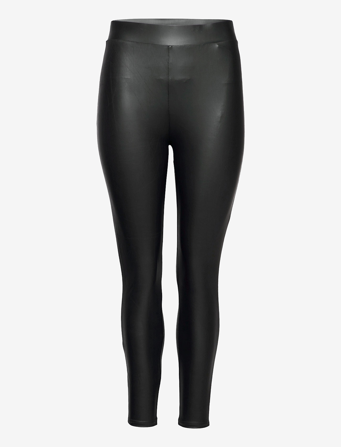 ONLY Carmakoma - CARROOL COATED LEGGING NOOS - leather trousers - black - 0