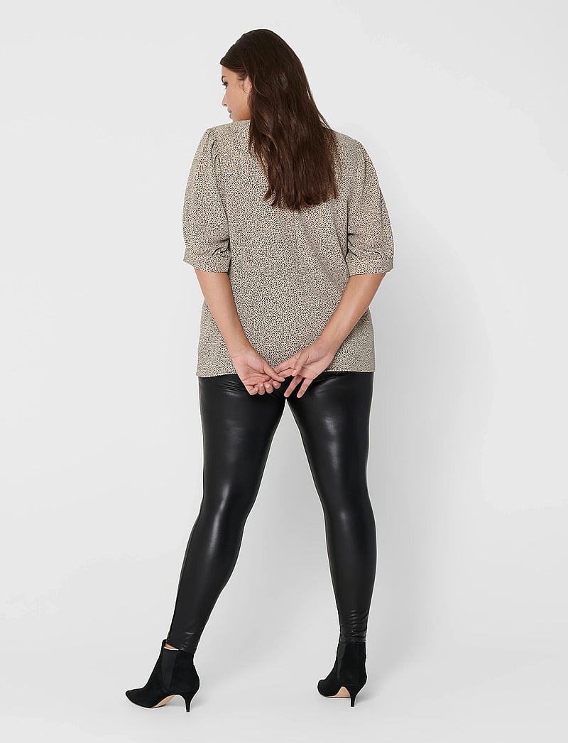 ONLY Carmakoma - CARROOL COATED LEGGING NOOS - læderbukser - black - 3