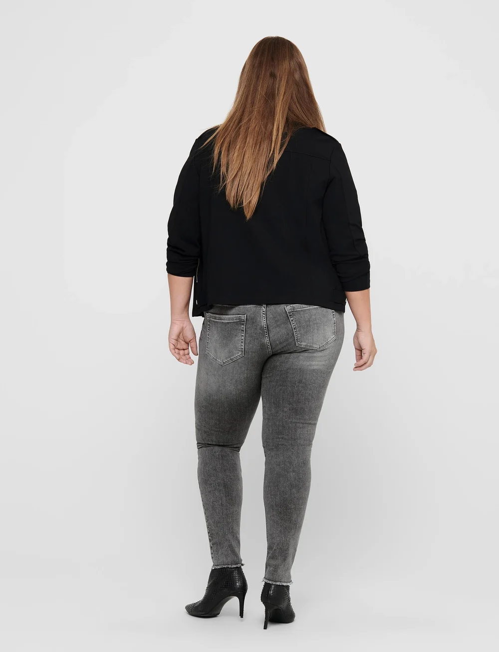 ONLY Carmakoma - CARWILLY REG SK ANK RW REA0918 NOOS - skinny jeans - grey denim - 3