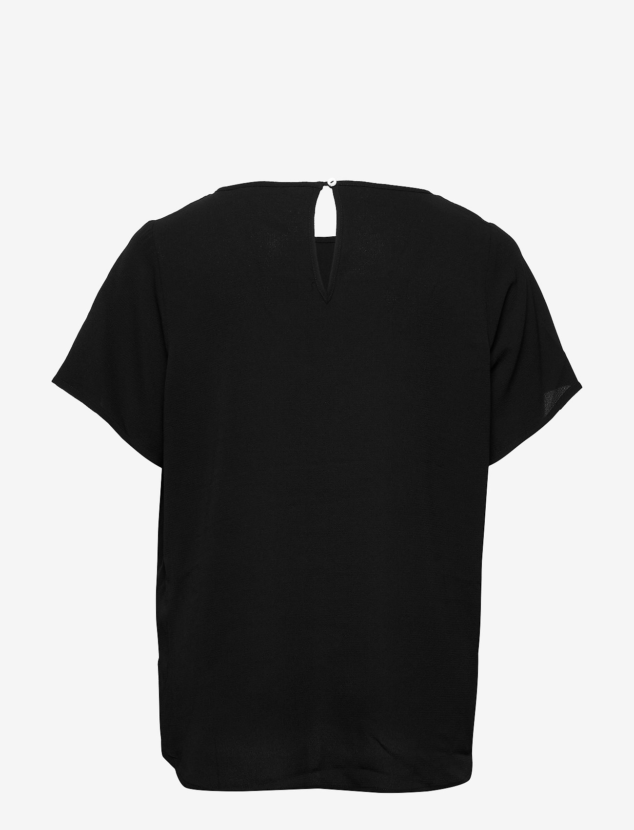 ONLY Carmakoma - CARVICA LIFE SS TOP WVN NOOS - black - 2