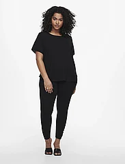 ONLY Carmakoma - CARVICA LIFE SS TOP WVN NOOS - blouses korte mouwen - black - 4