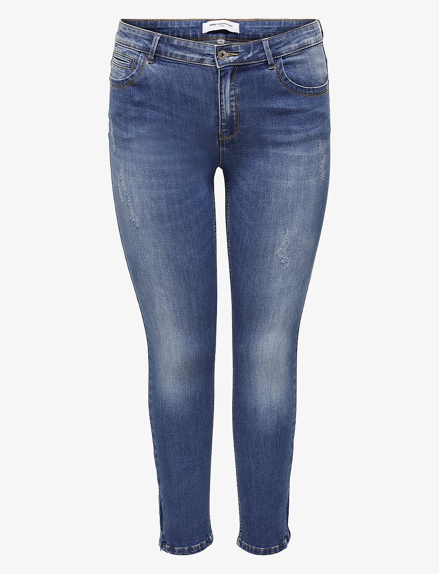 ONLY Carmakoma - CARKARLA REG ANK SK JEANS BJ11336 NOOS - jeans skinny - medium blue denim - 1