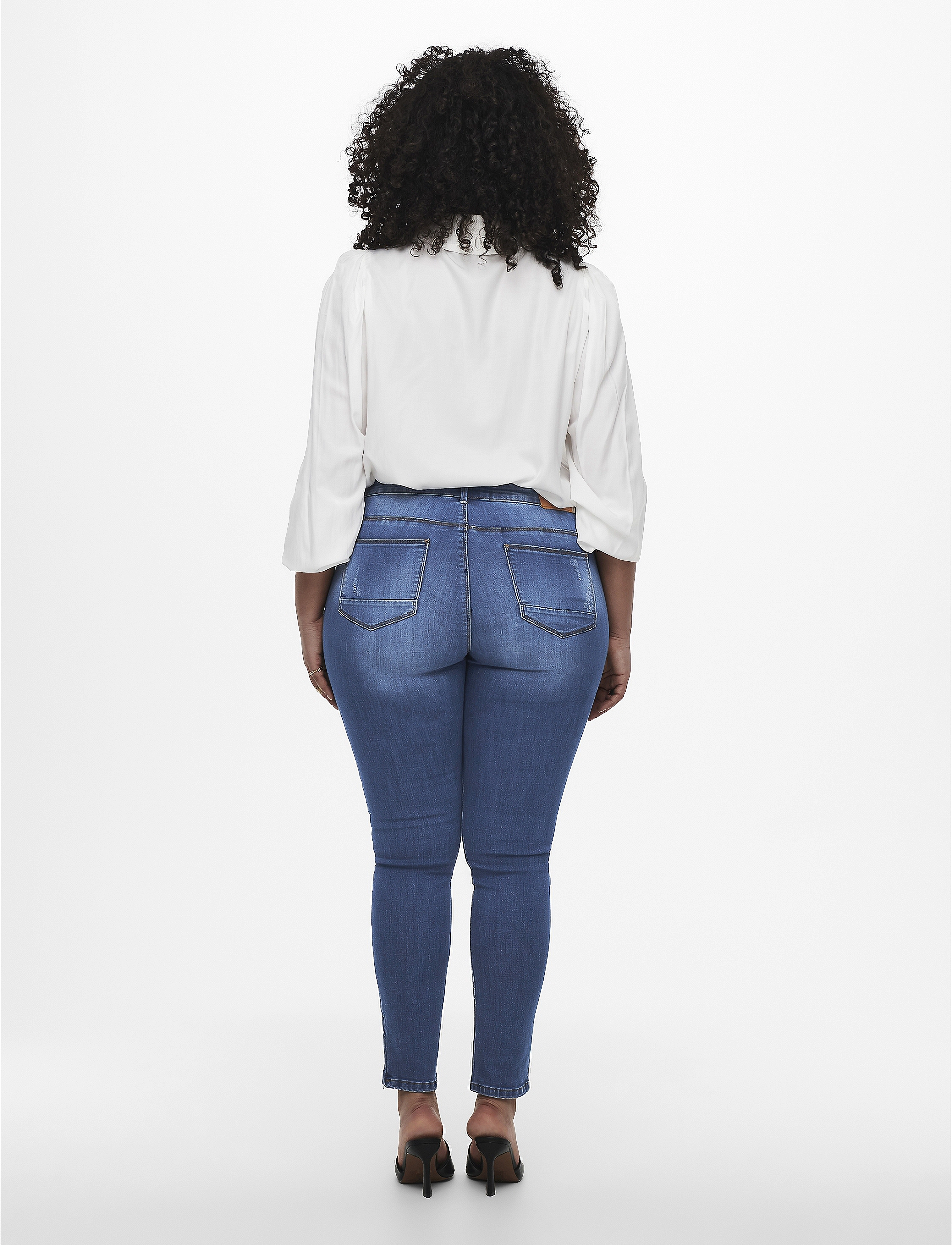 ONLY Carmakoma - CARKARLA REG ANK  SK JEANS BJ11336 NOOS - jeans skinny - medium blue denim - 5