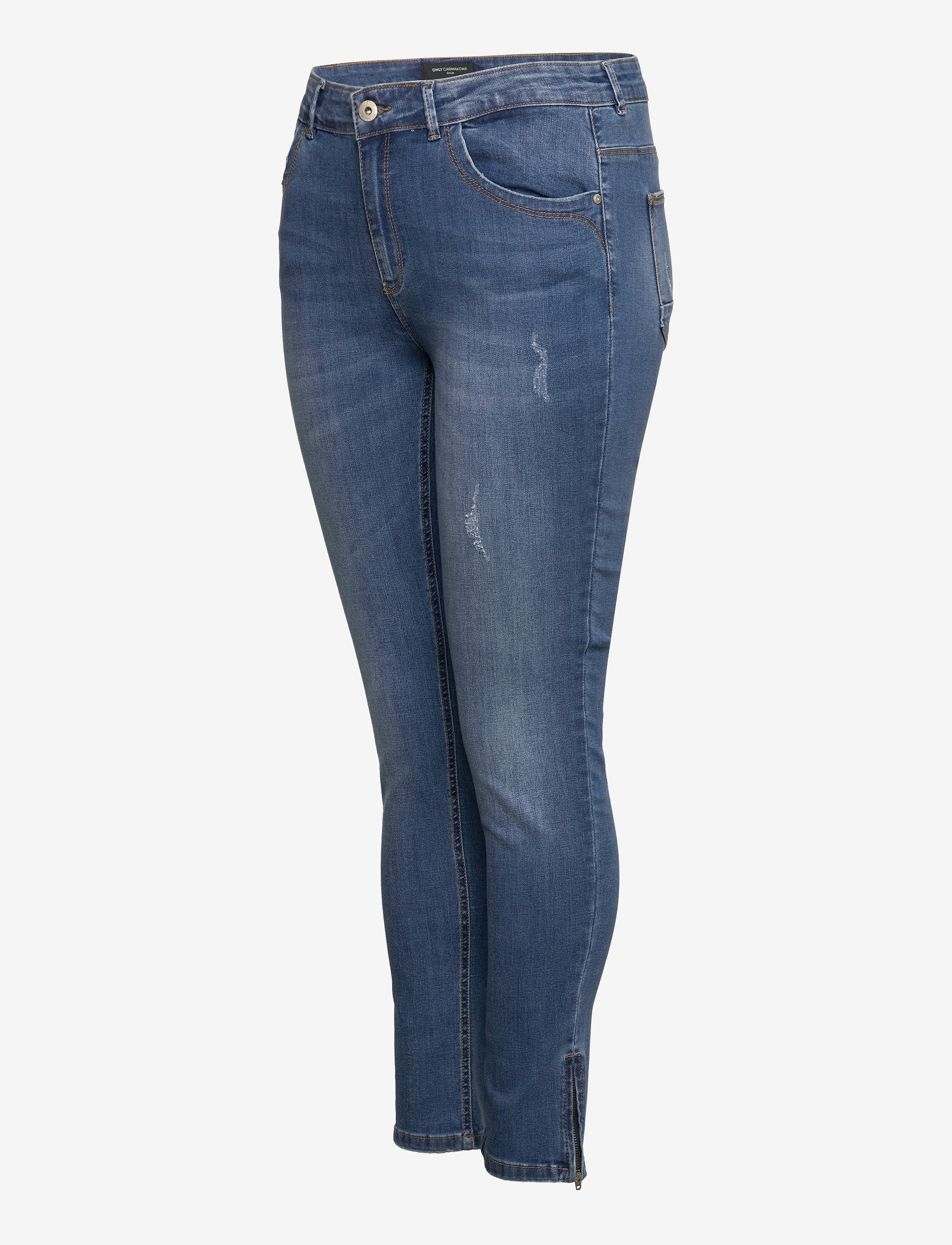 ONLY Carmakoma - CARKARLA REG ANK  SK JEANS BJ11336 NOOS - jeans skinny - medium blue denim - 4