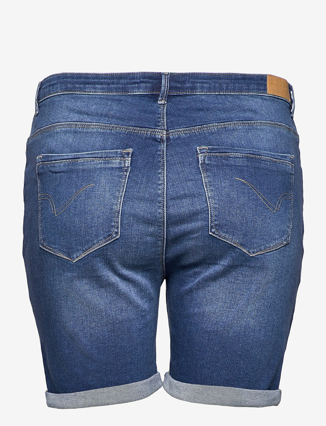 ONLY Carmakoma - CARLAOLA LIFE HW SHORTS BB AZG570 - medium blue denim - 1