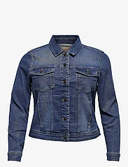 ONLY Carmakoma - CARWESPA DENIM JACKET MBD DNM NOOS - frühlingsjacken - medium blue denim - 0