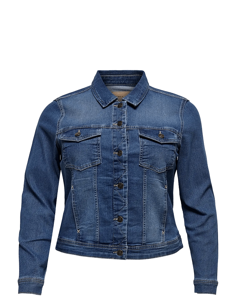 ONLY Carmakoma - CARWESPA DENIM JACKET MBD DNM NOOS - teksatagid - medium blue denim - 1