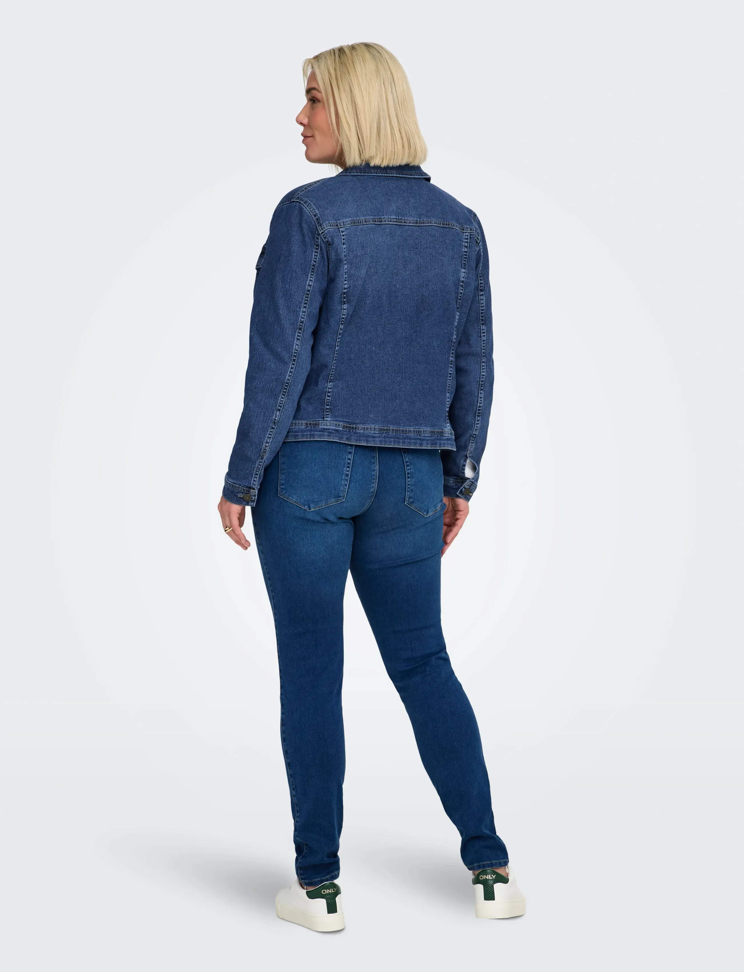 ONLY Carmakoma - CARWESPA DENIM JACKET MBD DNM NOOS - kurtki wiosenne - medium blue denim - 3