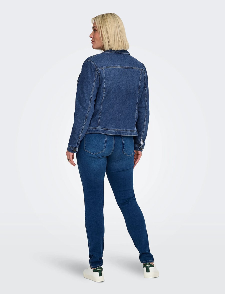ONLY Carmakoma - CARWESPA DENIM JACKET MBD DNM NOOS - denim jackets - medium blue denim - 3