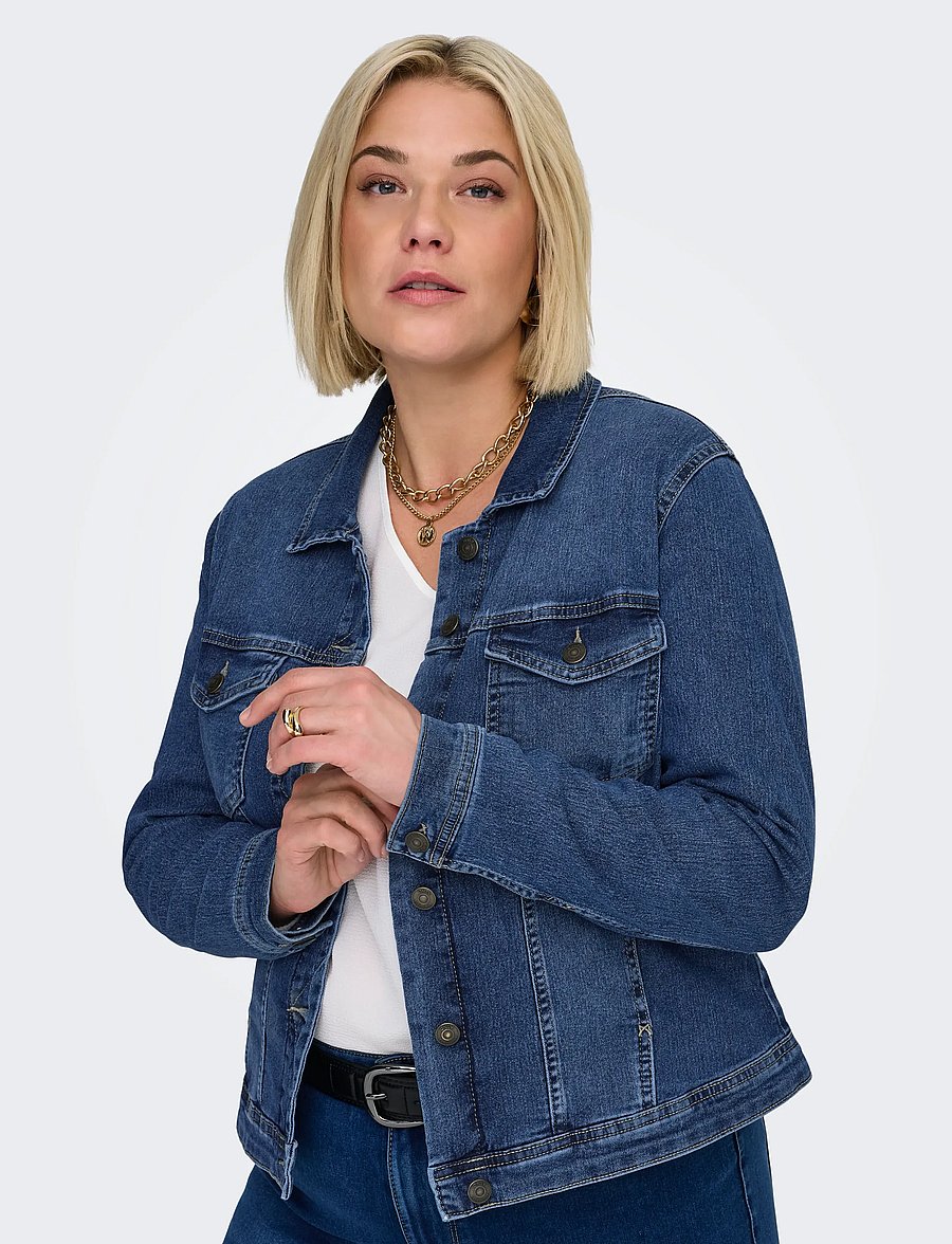 ONLY Carmakoma - CARWESPA DENIM JACKET MBD DNM NOOS - denim jackets - medium blue denim - 4