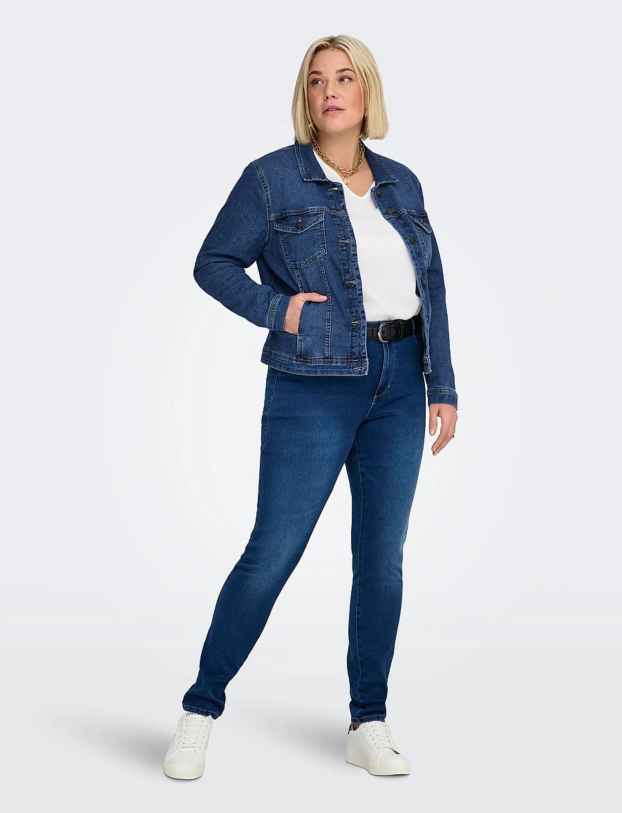 ONLY Carmakoma - CARWESPA DENIM JACKET MBD DNM NOOS - denim jackets - medium blue denim - 5