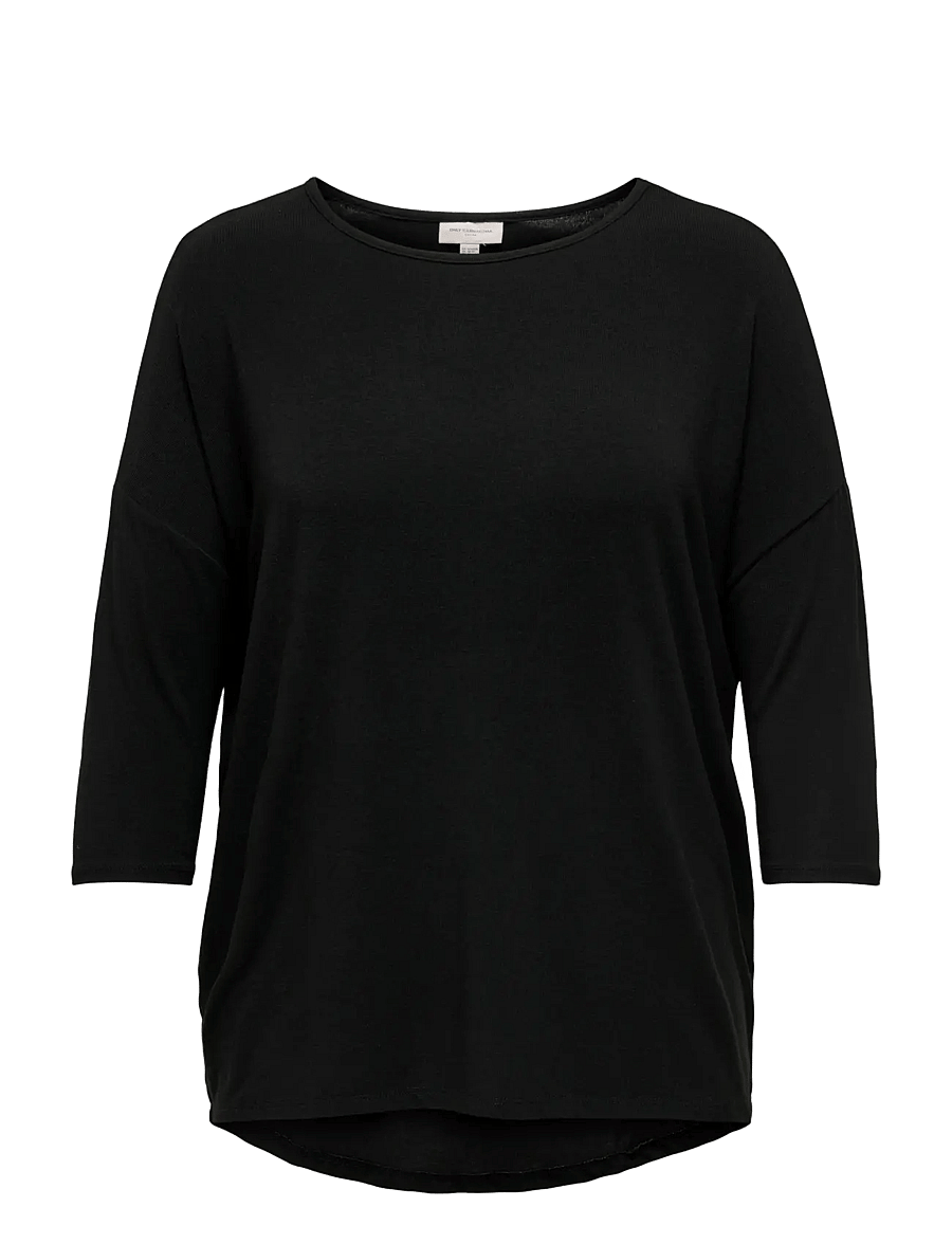 ONLY Carmakoma - CARLAMOUR 3/4 TOP JRS NOOS - palaidinukės ilgomis rankovėmis - black - 1