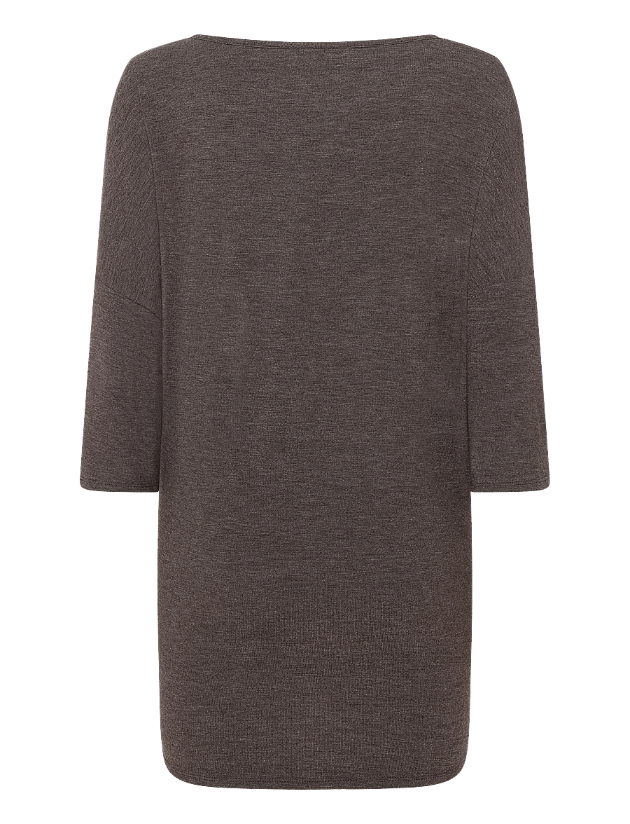 ONLY Carmakoma - CARLAMOUR 3/4 TOP JRS NOOS - langärmlige tops - coffee bean - 1