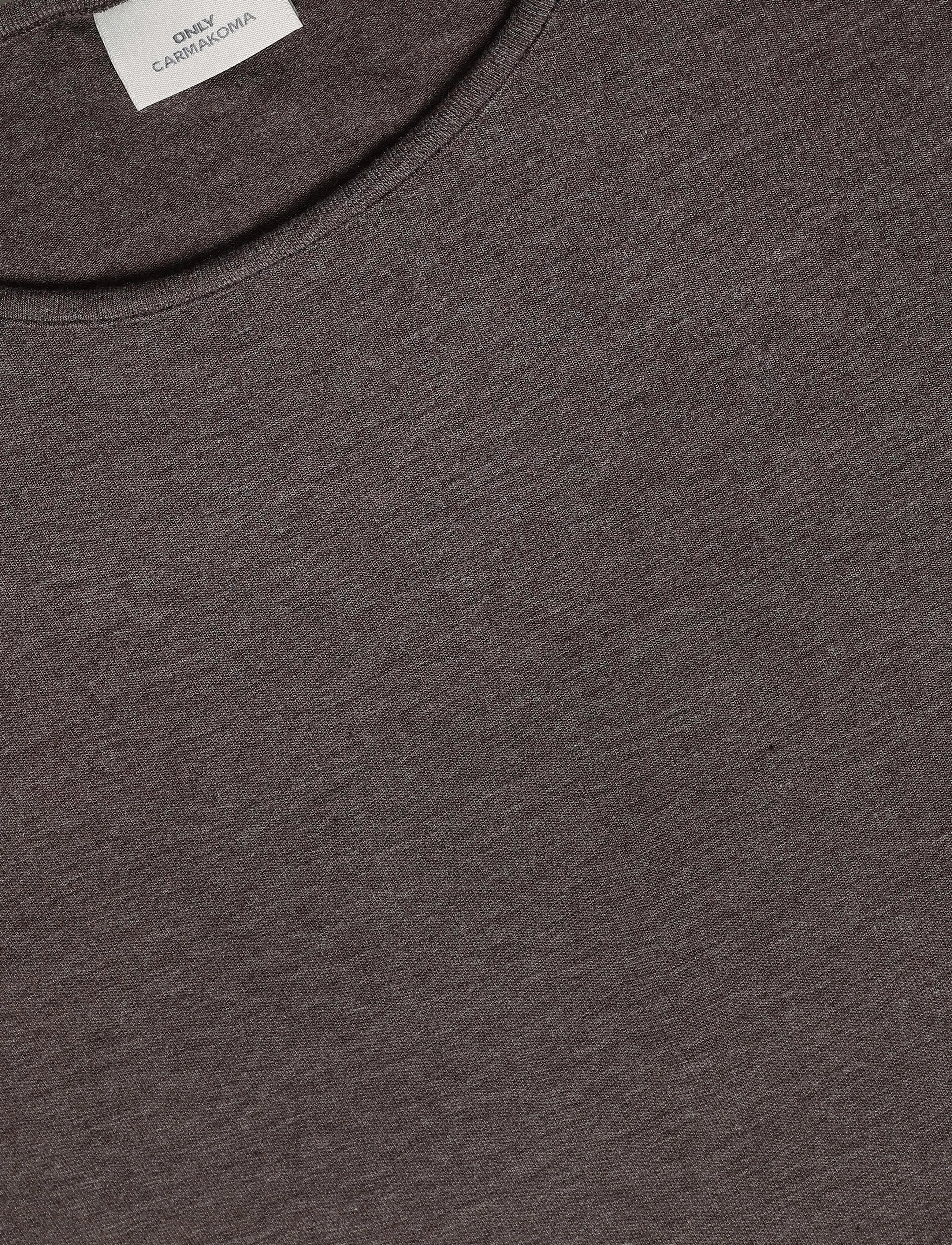 ONLY Carmakoma - CARLAMOUR 3/4 TOP JRS NOOS - langärmlige tops - coffee bean - 2