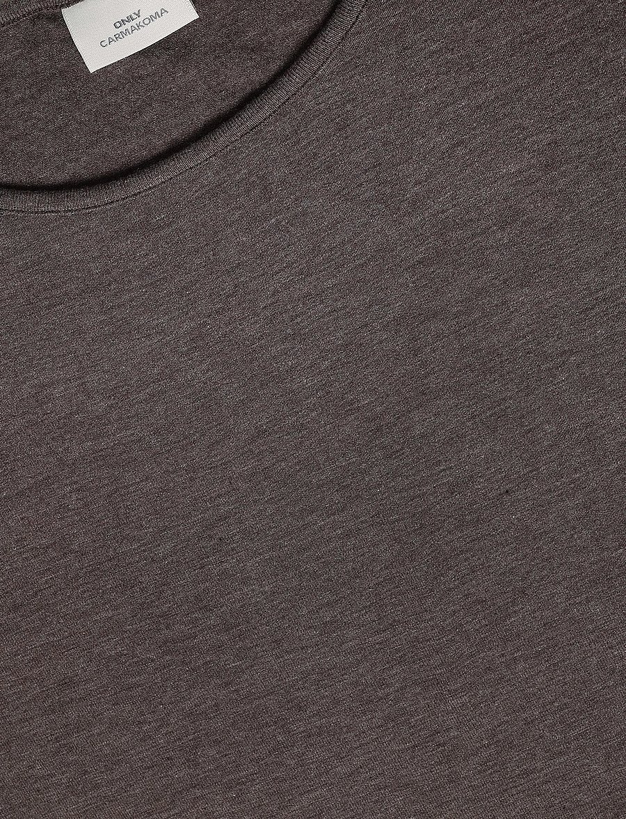 ONLY Carmakoma - CARLAMOUR 3/4 TOP JRS NOOS - langärmlige tops - coffee bean - 2