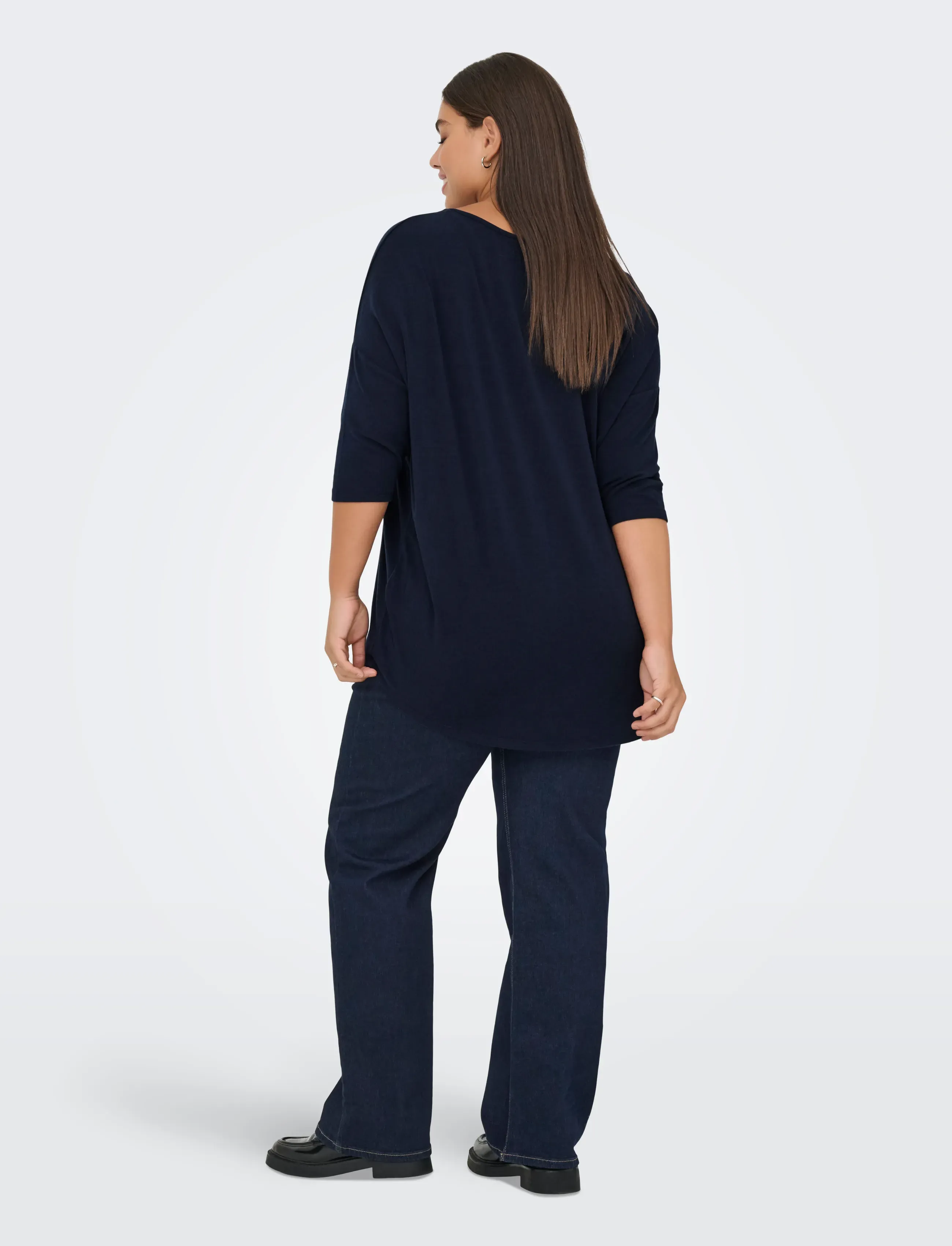ONLY Carmakoma - CARLAMOUR 3/4 TOP JRS NOOS - naval academy - 3