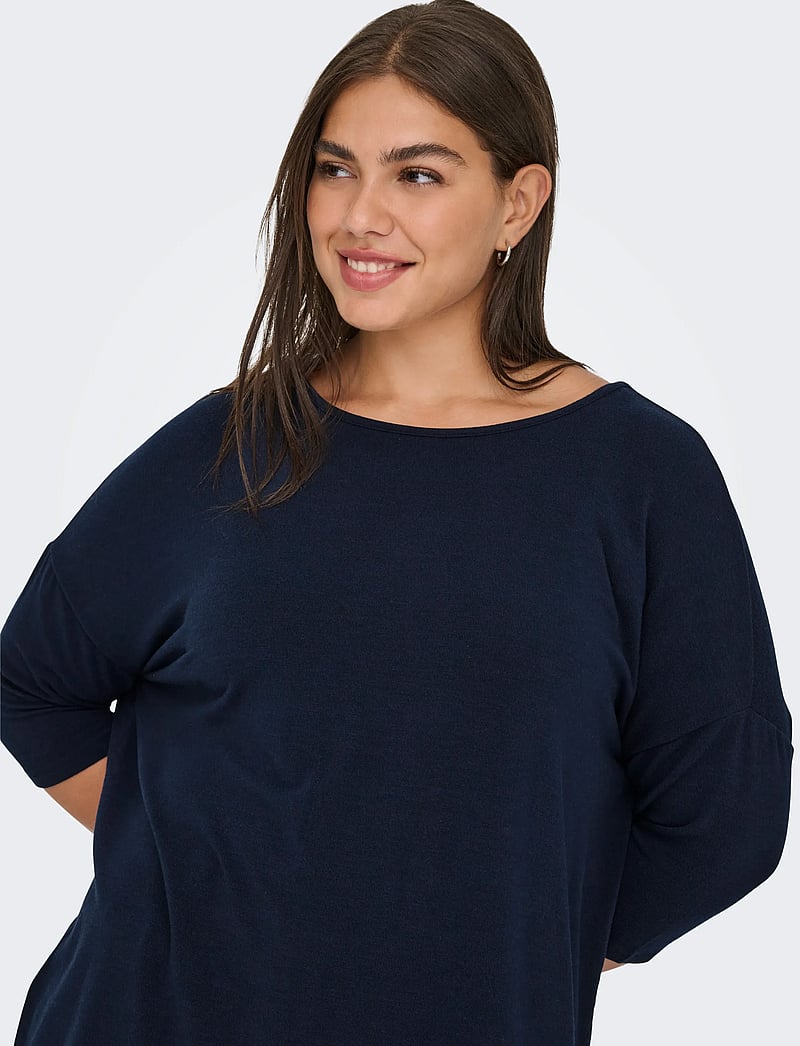 ONLY Carmakoma - CARLAMOUR 3/4 TOP - långärmade toppar - naval academy - 4