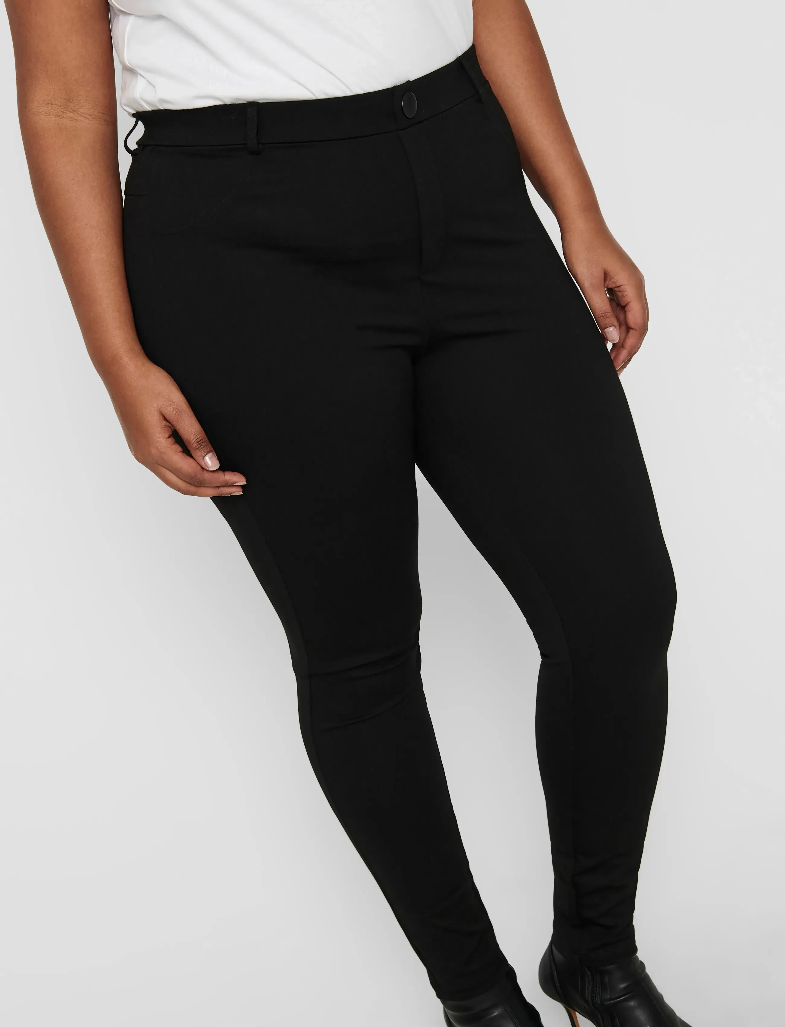ONLY Carmakoma - CARTAY SHAPE UP LEGGINGS PNT - puvunhousut - black - 4