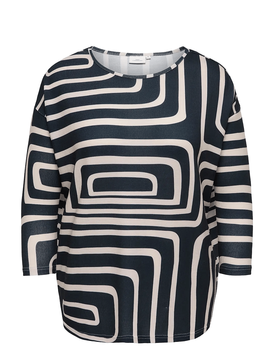 ONLY Carmakoma - CARALBA 3/4 TOP NOOS - langärmlige tops - black - 1