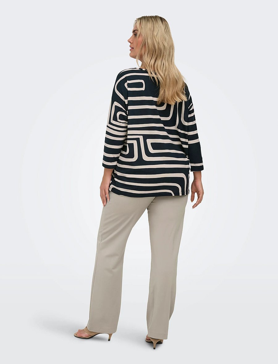 ONLY Carmakoma - CARALBA 3/4 TOP NOOS - langärmlige tops - black - 3