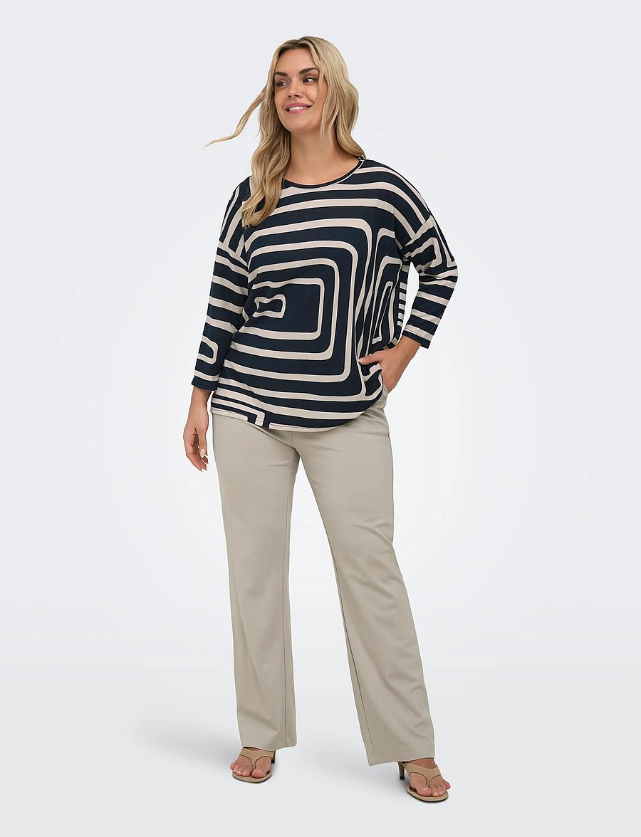 ONLY Carmakoma - CARALBA 3/4 TOP NOOS - langärmlige tops - black - 4