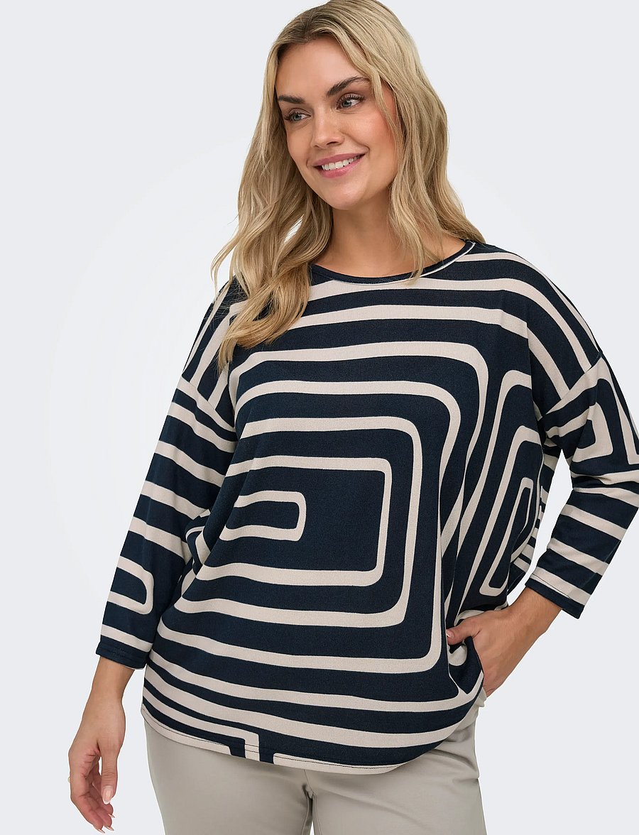 ONLY Carmakoma - CARALBA 3/4 TOP NOOS - langärmlige tops - black - 5