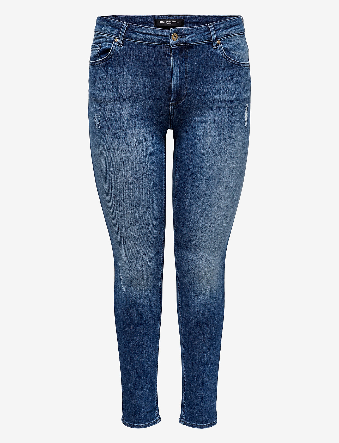 ONLY Carmakoma - CARWILLY REG SKINNY JEANS DNM TAI - skinny jeans - medium blue denim - 1