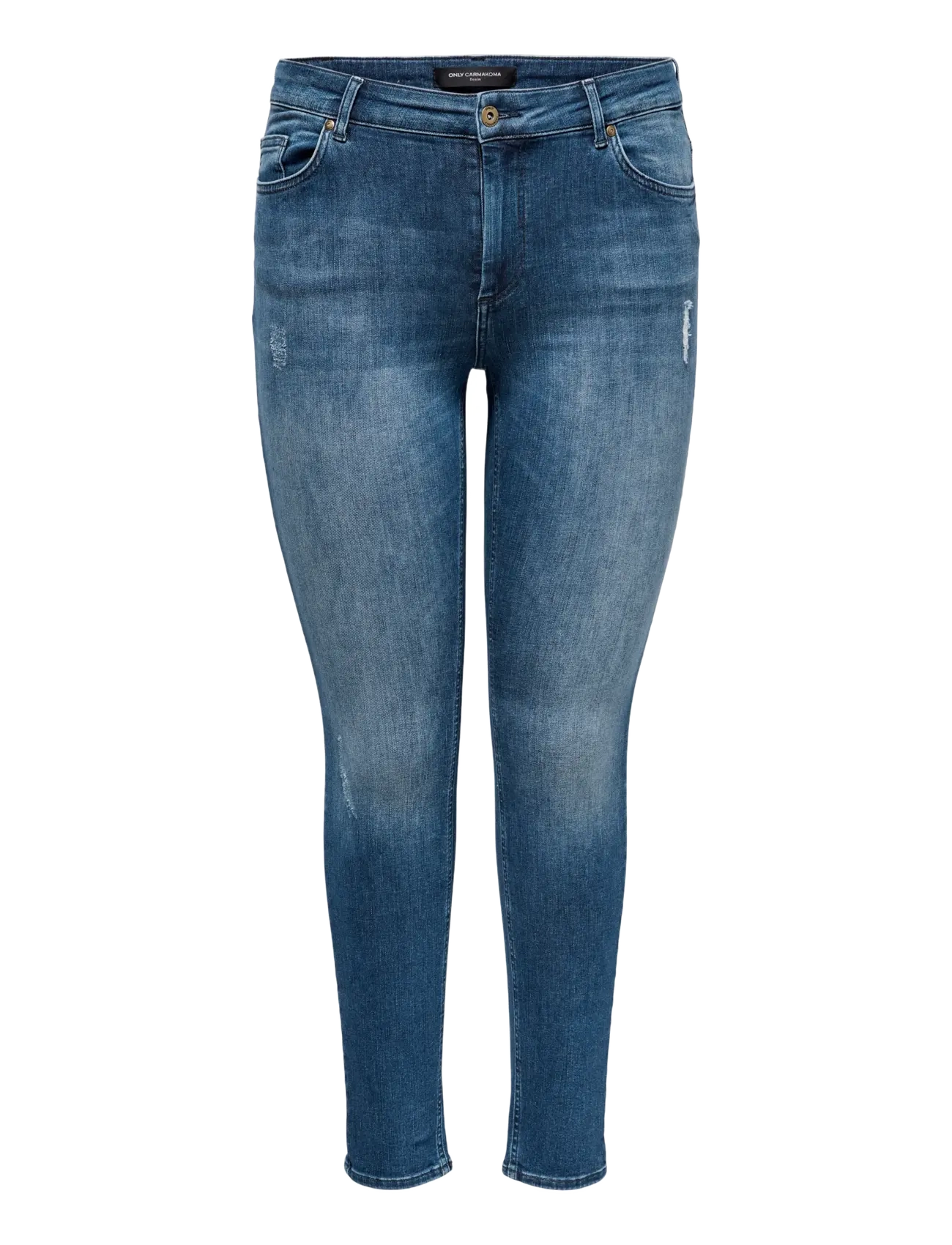 ONLY Carmakoma CARWILLY REG SKINNY JEANS DNM TAI - Teksad - MEDIUM BLUE DENIM / blue