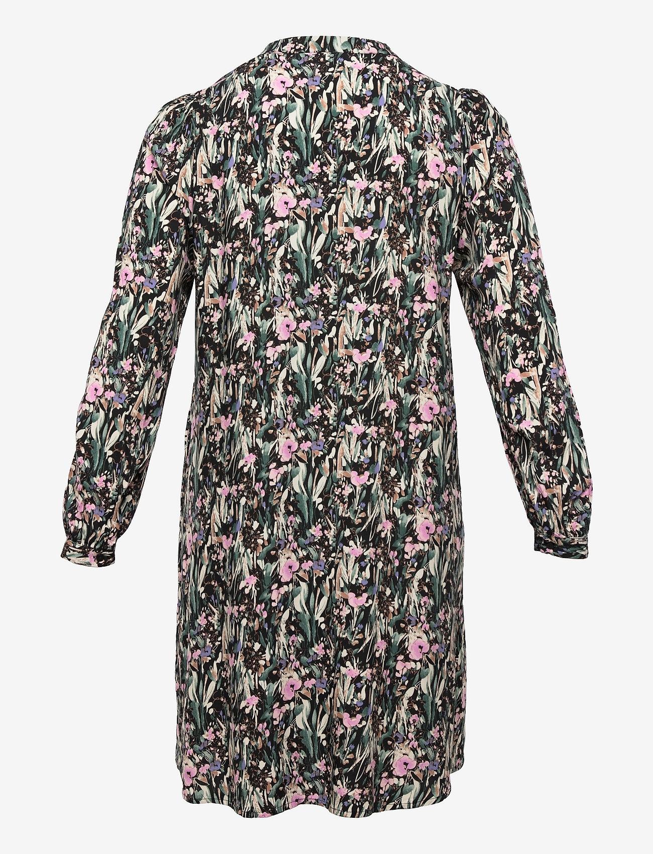 ONLY Carmakoma - CARLOLLILISE 3/4 TUNIC DRESS AOP - black - 1