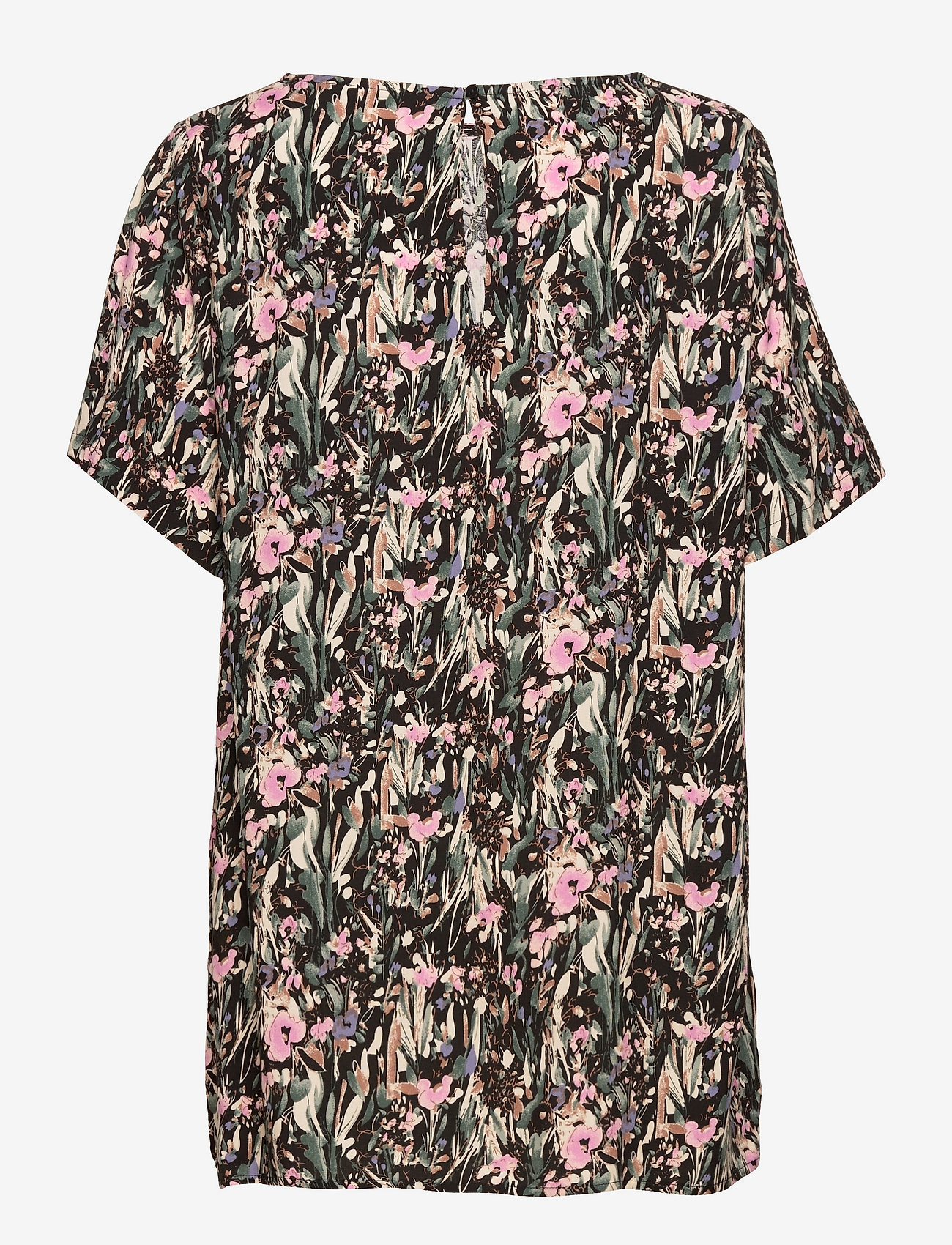 ONLY Carmakoma - CARLOLLILISE SS TOP AOP - black - 1