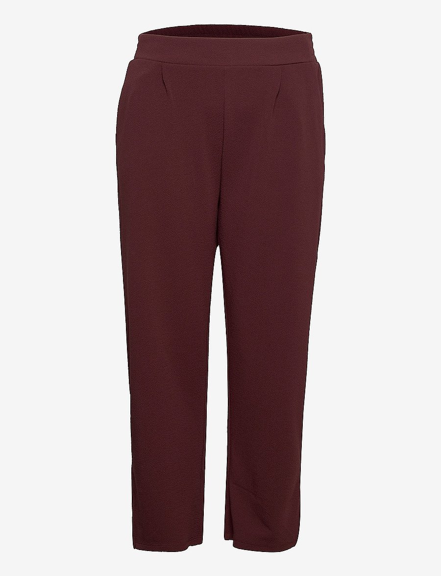 ONLY Carmakoma - CARBETTY SLIT ANKEL SMOCK PANT - vineyard wine - 0