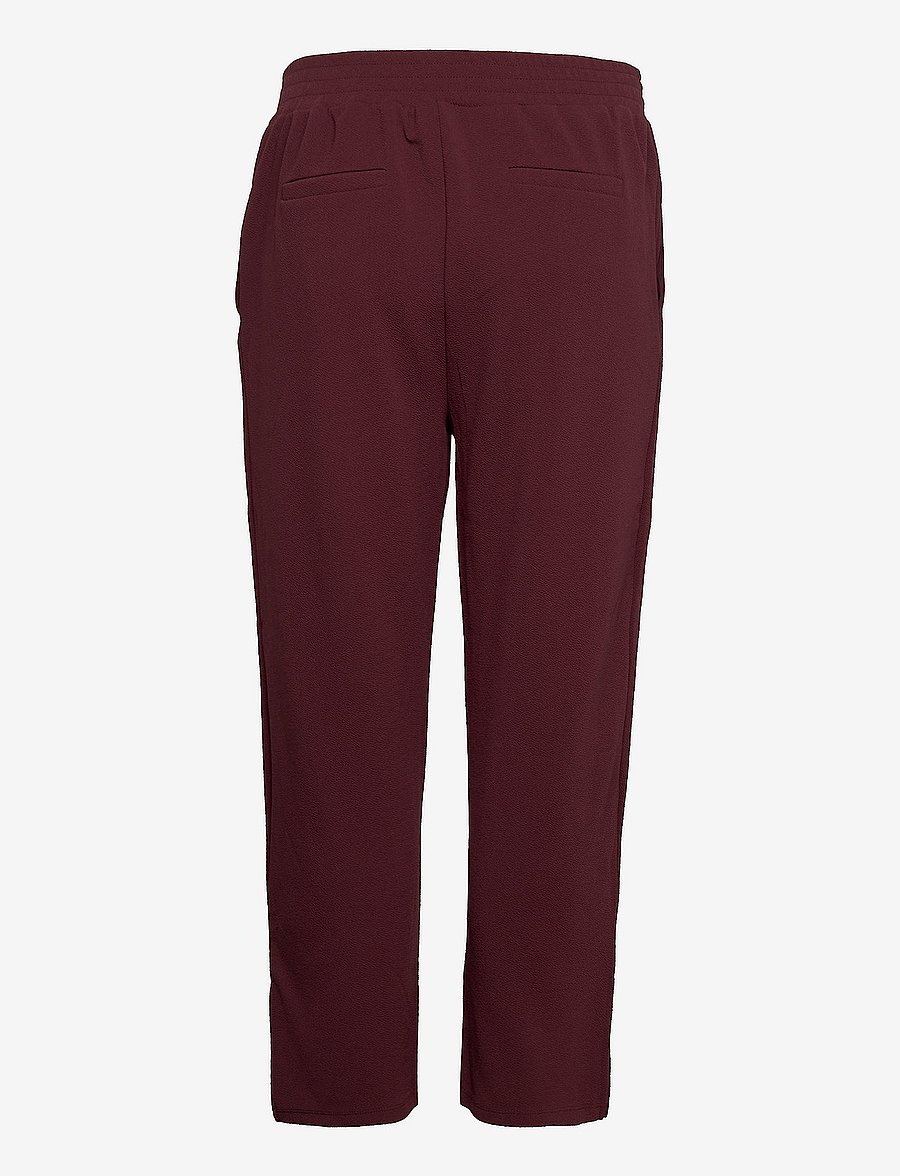ONLY Carmakoma - CARBETTY SLIT ANKEL SMOCK PANT - vineyard wine - 1