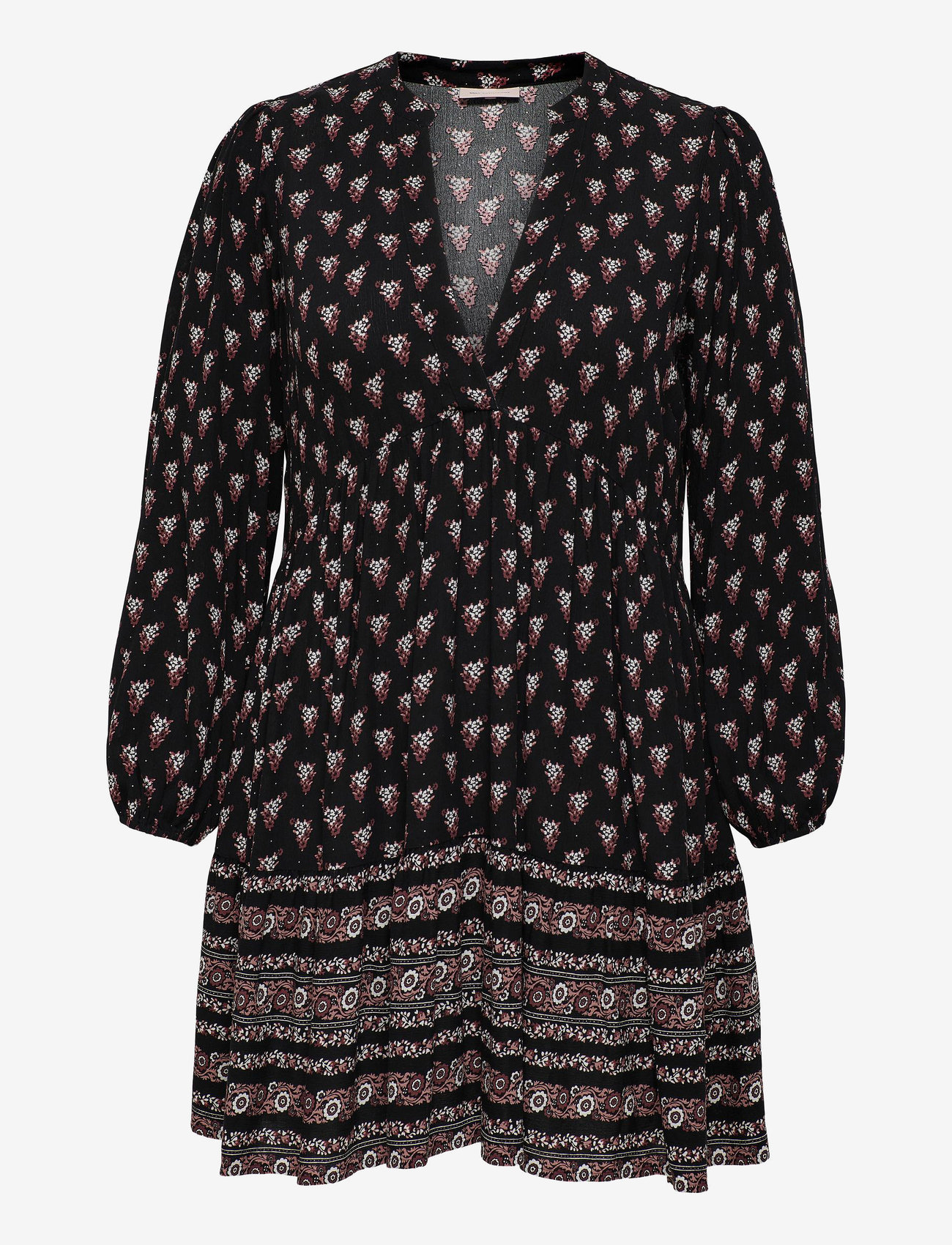 ONLY Carmakoma - CARBOHEE LIFE LS TUNIC DRESS AOP - black - 0