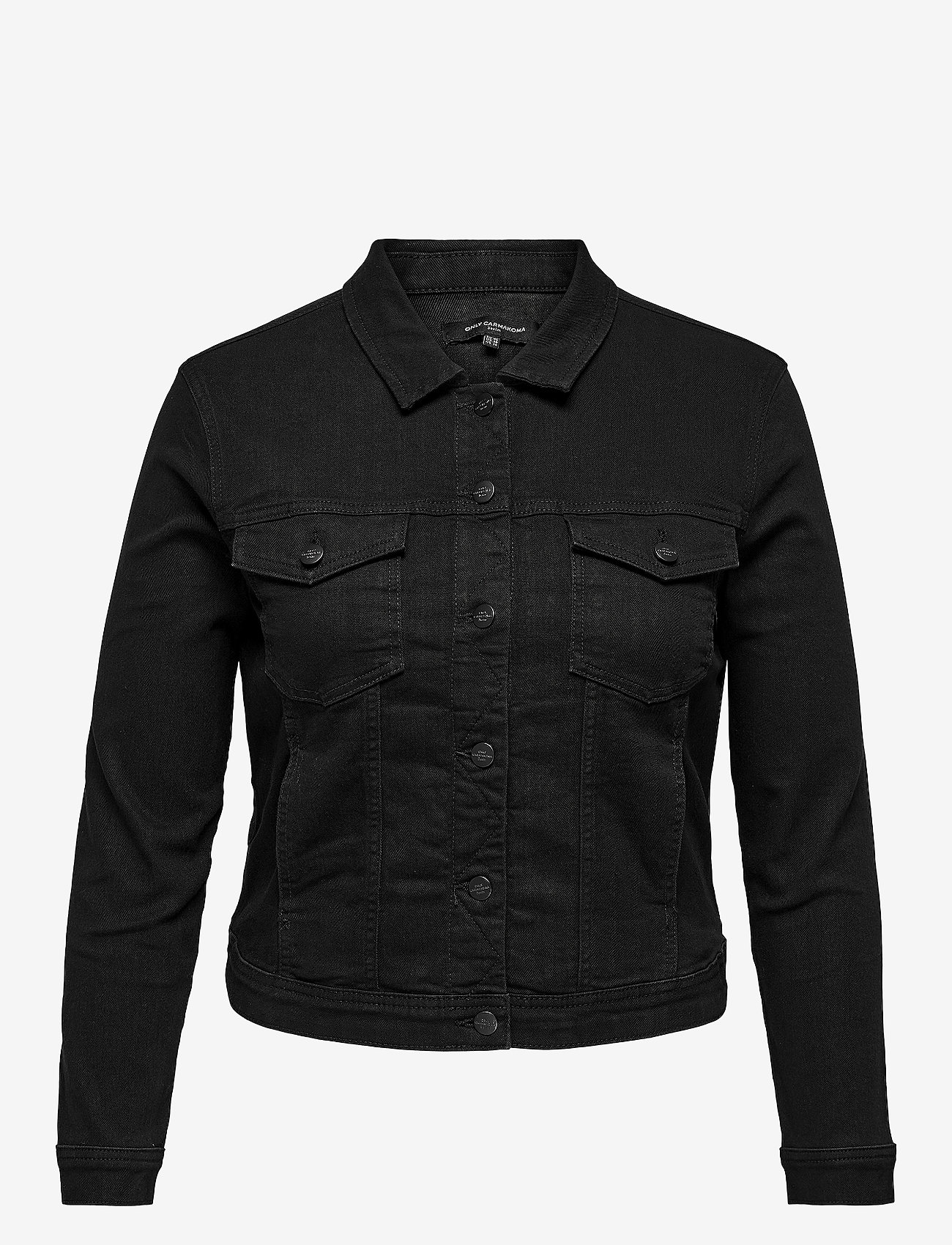 ONLY Carmakoma - CARWESPA LS JACKET BLACK DNM NOOS - denimjakker - black - 1
