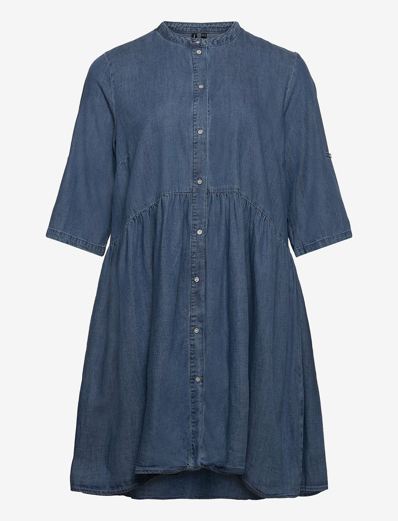 ONLY Carmakoma - CARCHICAGO 3/4 DRESS MB DNM - medium blue denim - 0