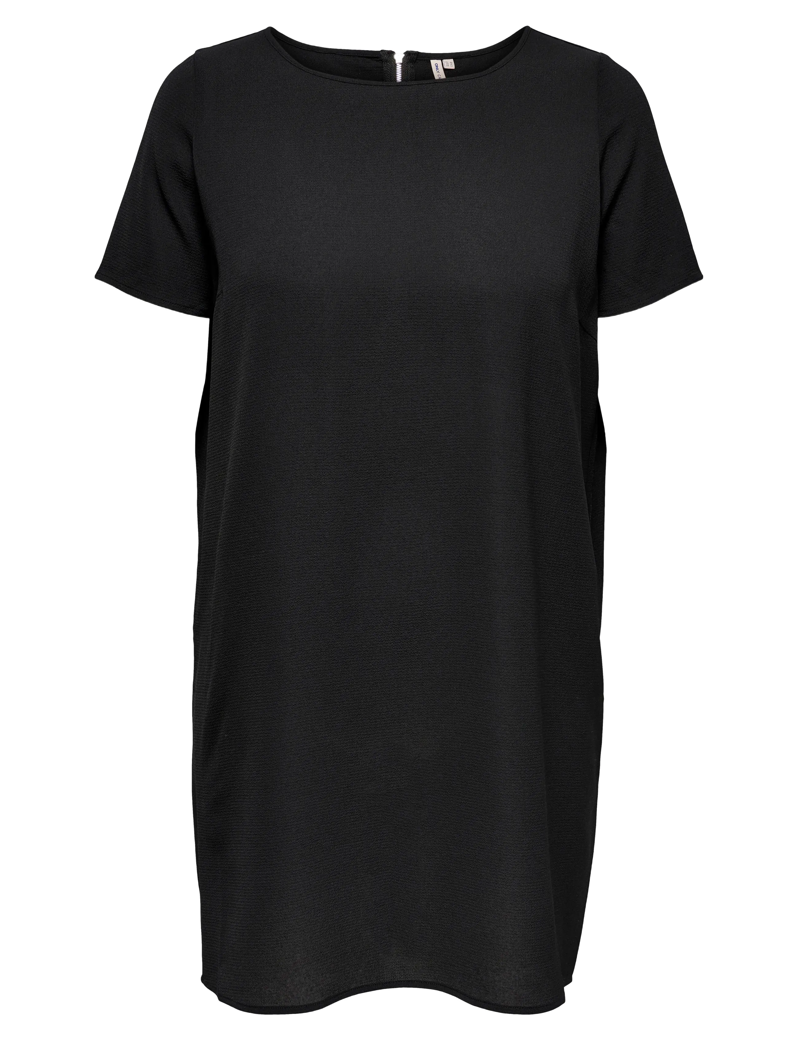ONLY CARMAKOMA Carlux S/S Tunika Kleid Wvn Noos Schwarz - 46 - Damen