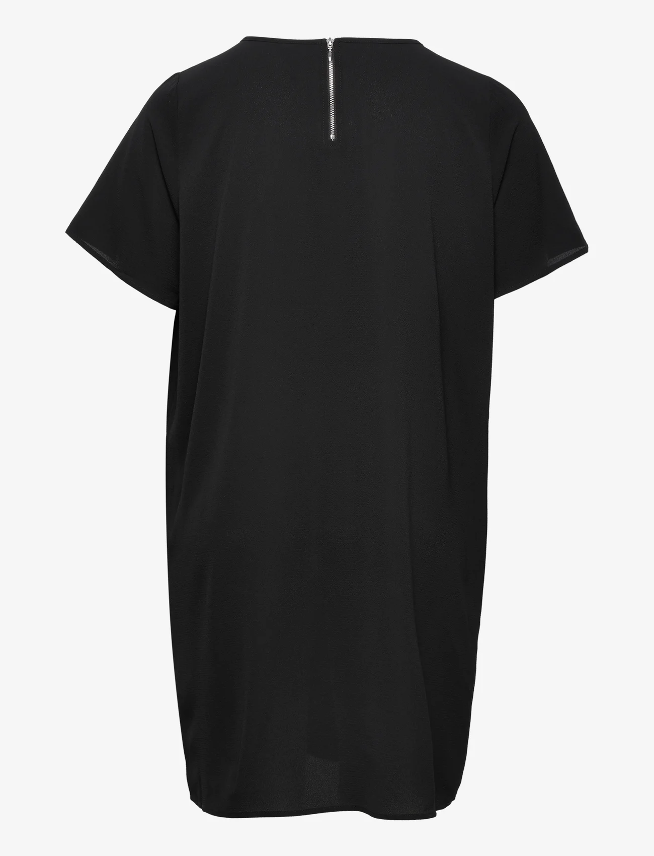ONLY Carmakoma - CARLUX SS TUNIC DRESS WVN NOOS - t-shirtklänningar - black - 1