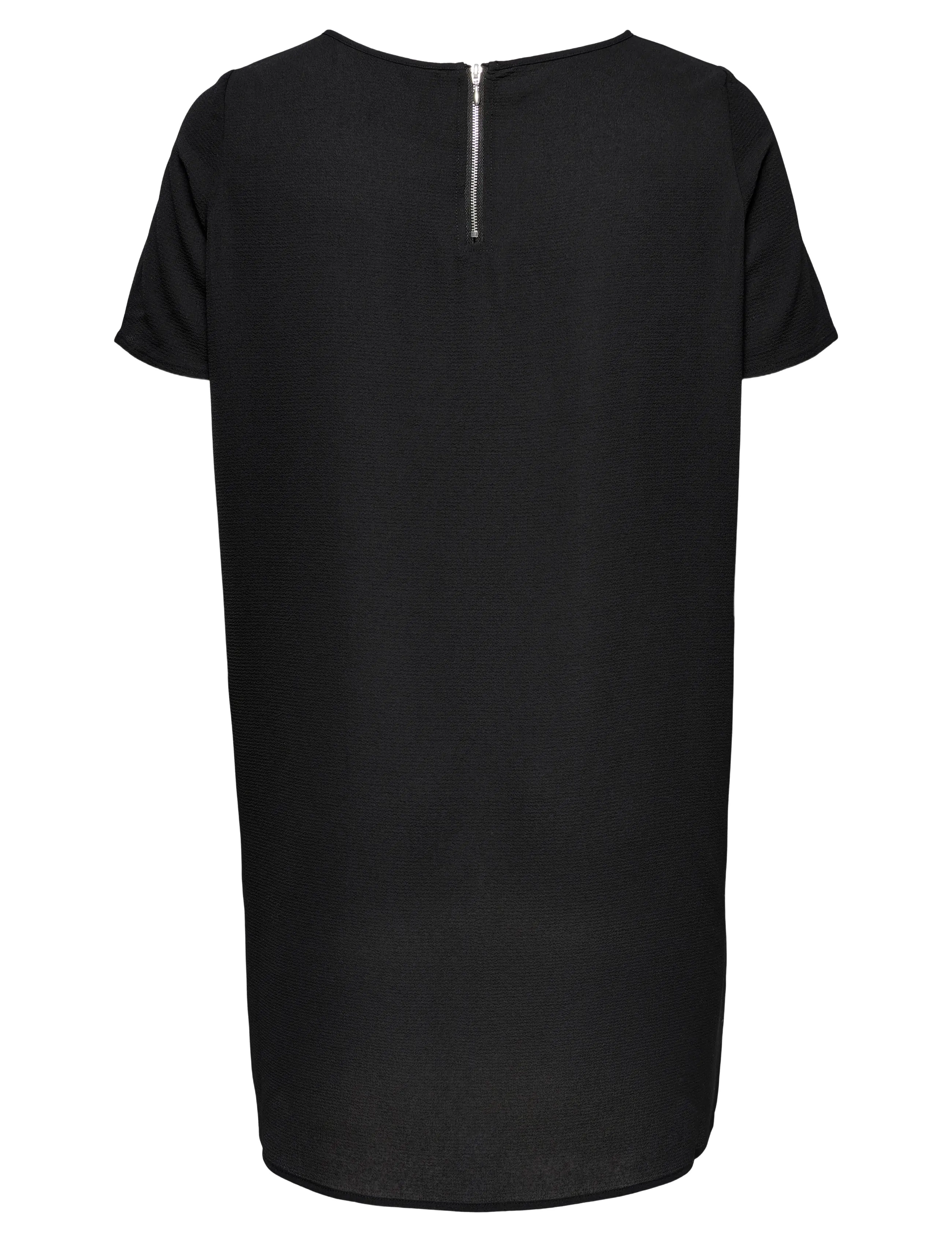 ONLY Carmakoma - CARLUX S/S TUNIC DRESS WVN NOOS - robes t-shirt - black - 2