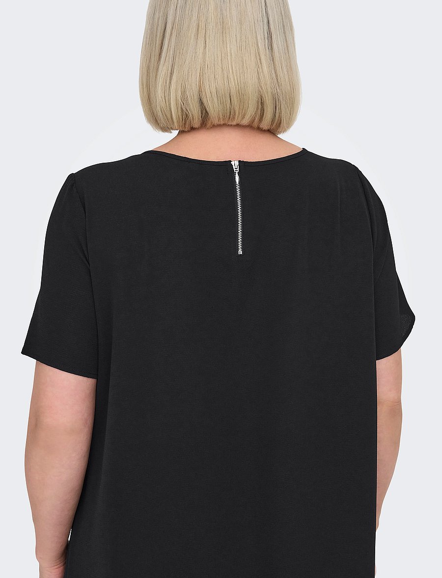 ONLY Carmakoma - CARLUX LIFE SS TUNIC DRESS WVN NOOS - t-särkkleidid - black - 5