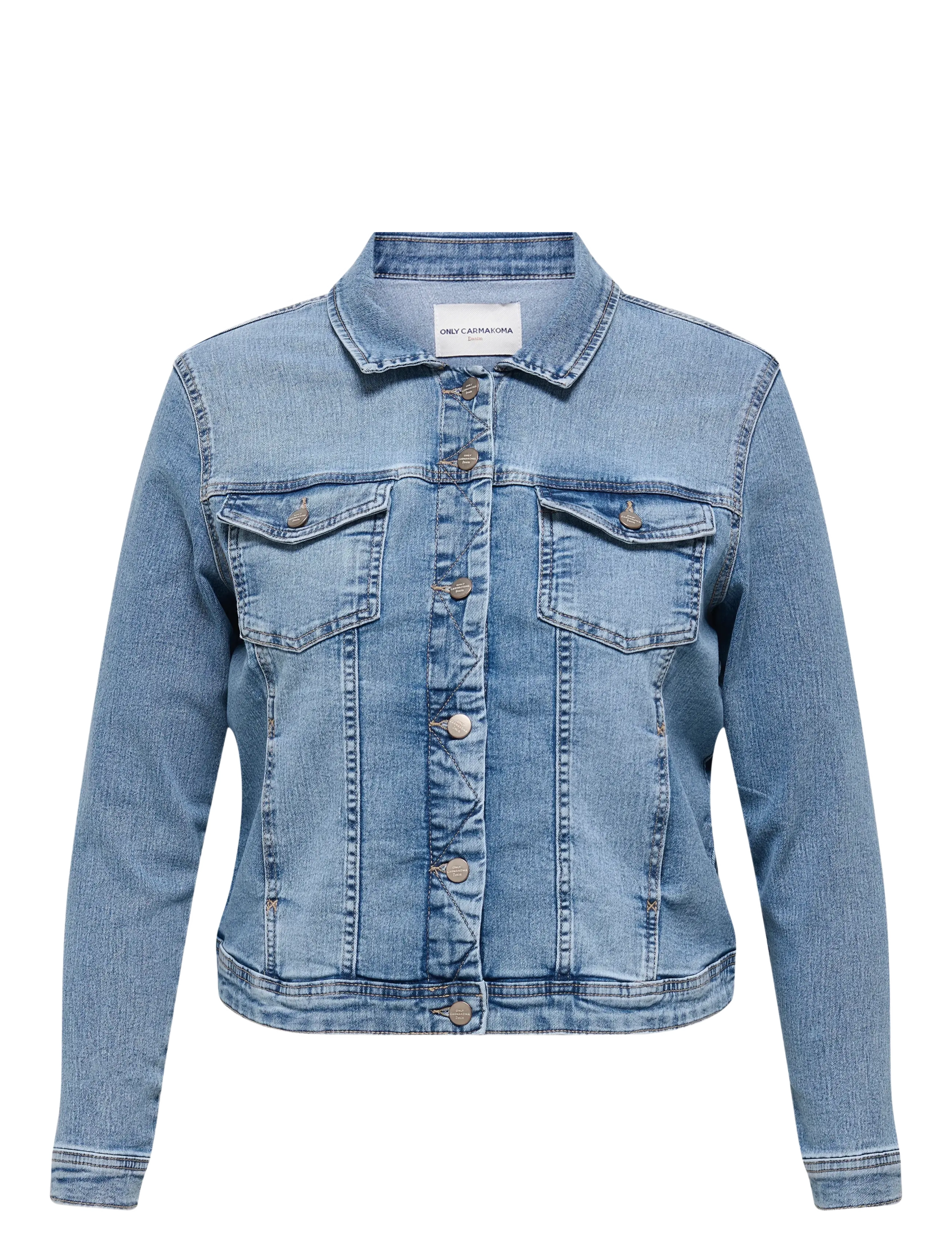 ONLY Carmakoma CARWESPA LS JACKET LIGHT BLUE DNM NOOS - Jacken & Mäntel - LIGHT BLUE DENIM / blue