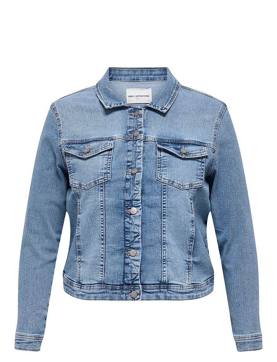 ONLY Carmakoma - CARWESPA LS JACKET LIGHT BLUE DNM NOOS - jeansjackor - light blue denim - 1