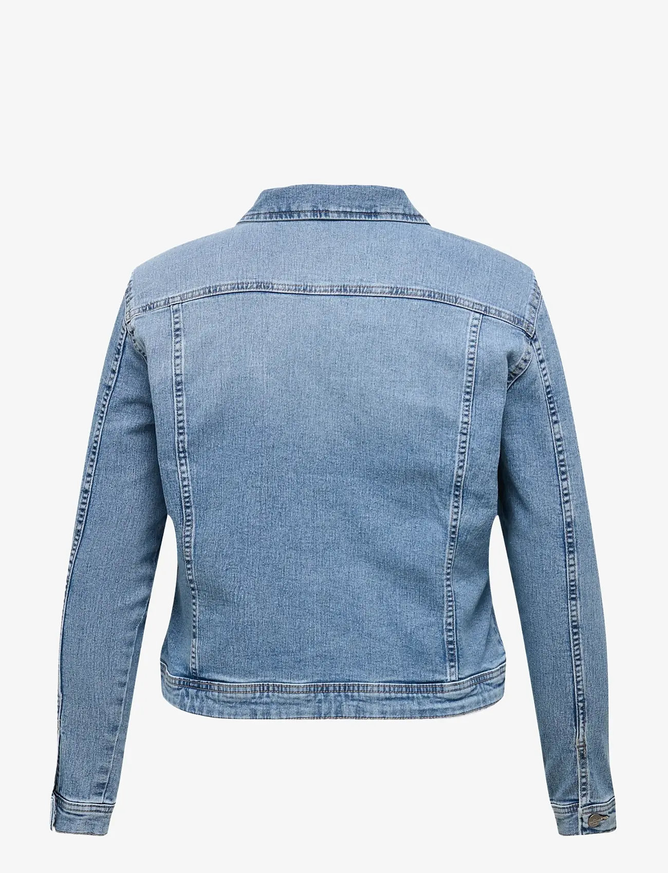 ONLY Carmakoma - CARWESPA LS JACKET LIGHT BLUE DNM NOOS - denim jackets - light blue denim - 2