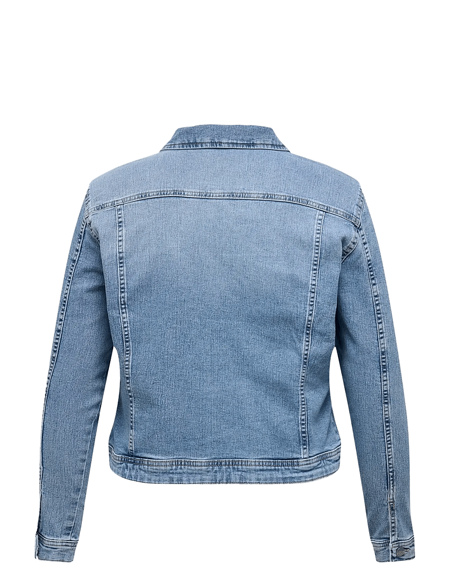 ONLY Carmakoma - CARWESPA LS JACKET LIGHT BLUE DNM NOOS - jeansjackor - light blue denim - 2