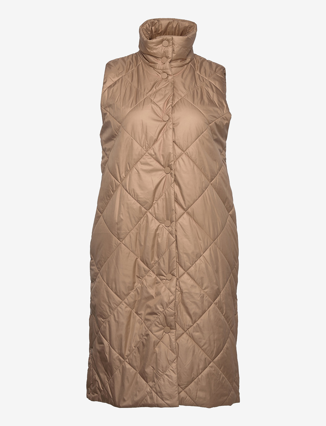 ONLY Carmakoma - CARTANZIA QUILTED WAISTCOAT OTW - tigers eye - 0